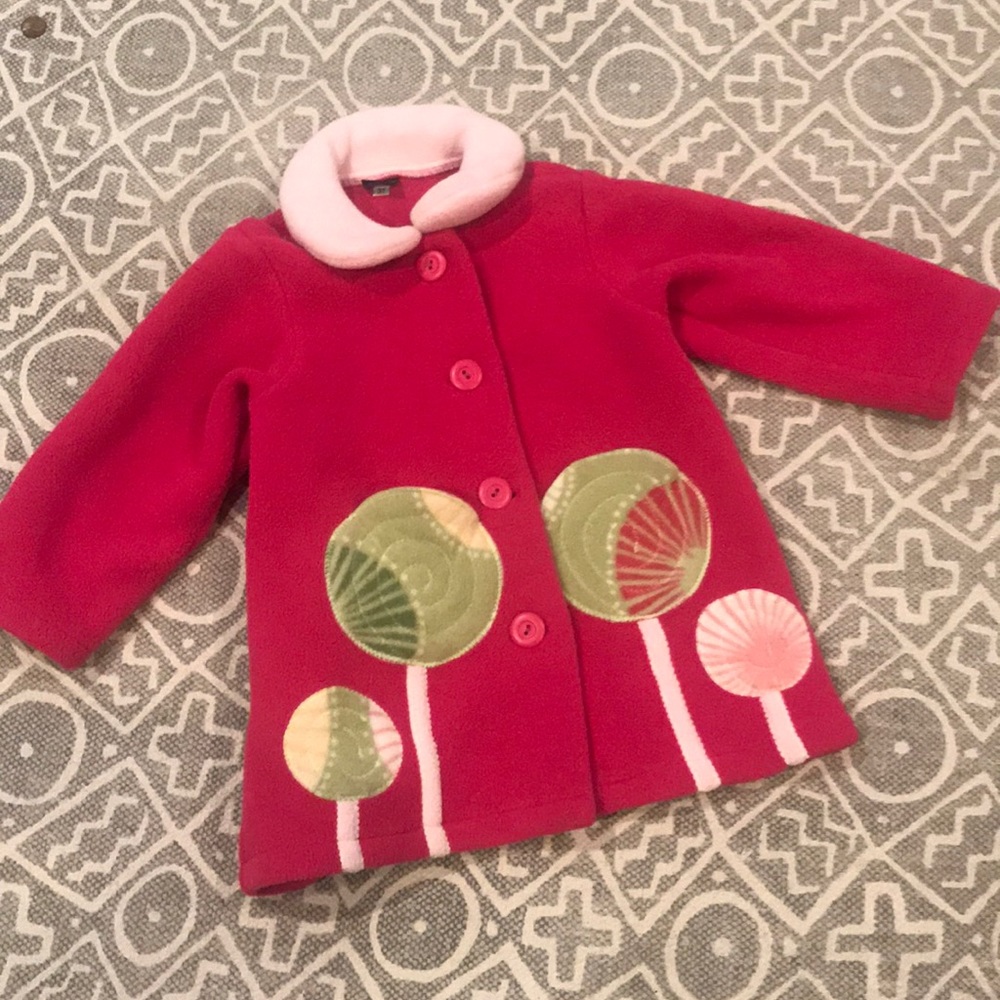 Made in the USA toddler girls fleece jacket.